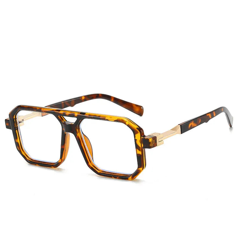 Retro double beam pilot sunglasses with acetate frames in multiple colour options