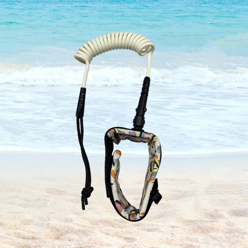 Polypropylene surfboard hand holding rope showing attachment method with 50kg tension capacity