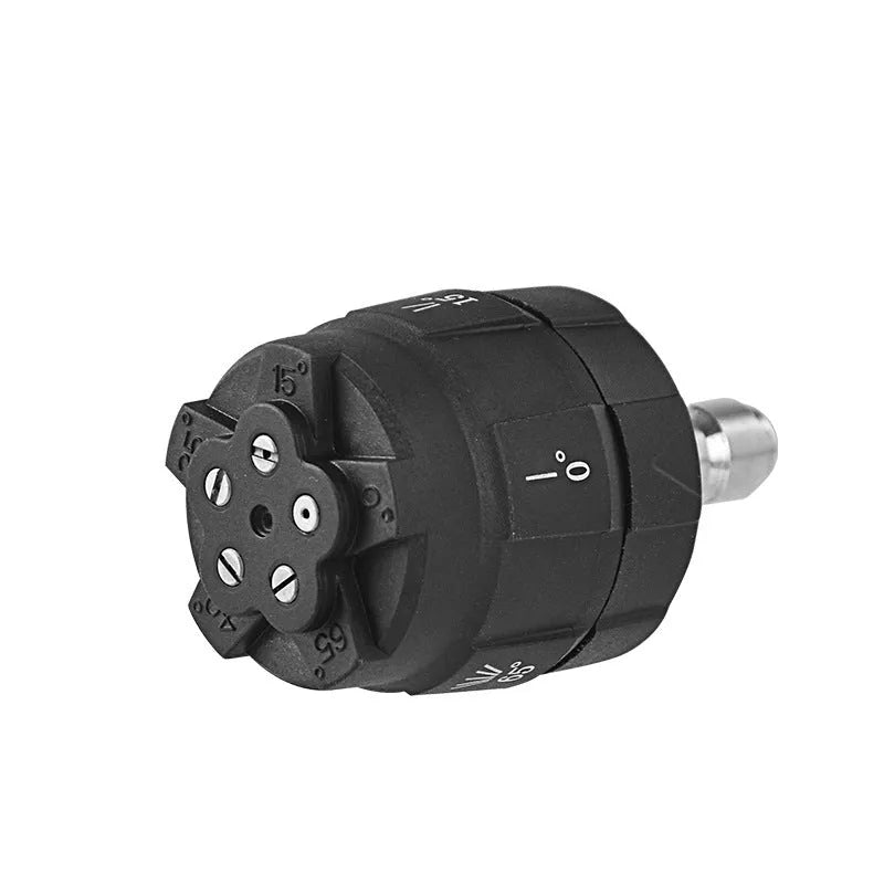 Five-in-one high-pressure water gun spray nozzle made from black engineering plastic
