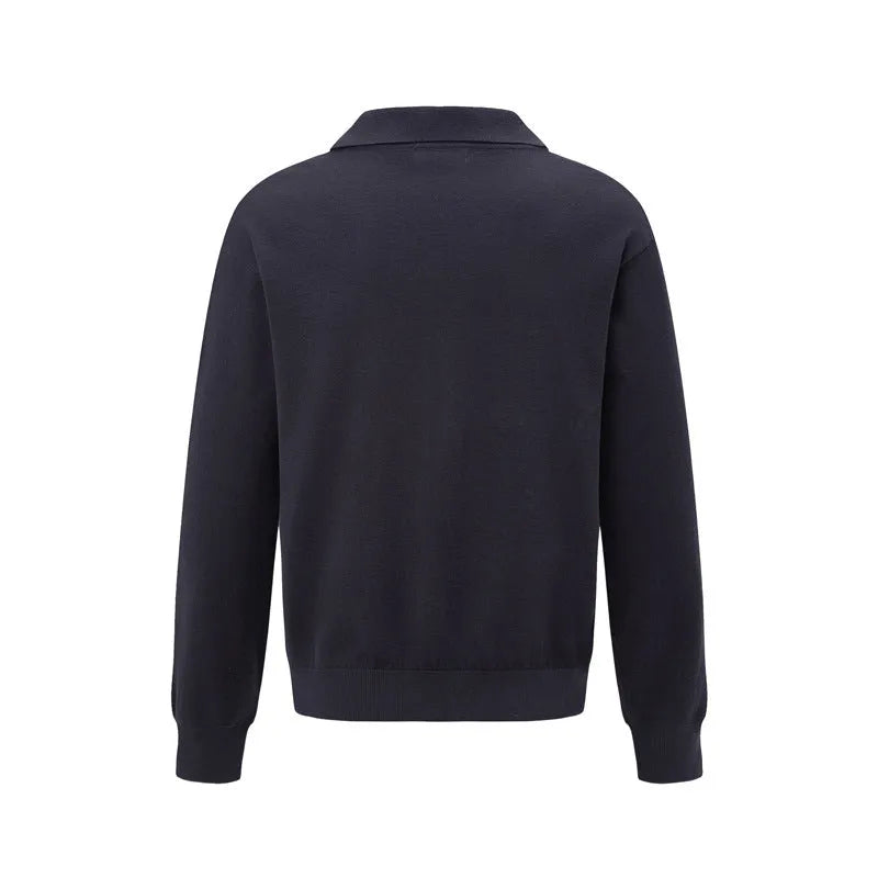 Loose fit acrylic pullover sweater in black, dark grey, or creamy-white colours