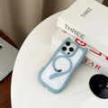 Transparent acrylic TPU phone case with magnetic suction for IPhone 17 series in black blue grey pink colour options