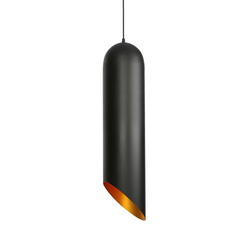 Matte black retro iron art chandelier for ceiling mounting in a bedroom or living room.