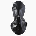 Black PU leather adjustable breathable mask for adult bondage and training scenarios