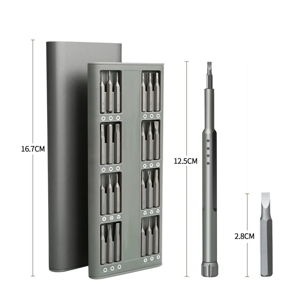 49-in-1 precision magnetic screwdriver set for mobile phone repair with nickel aluminium bronze shafts