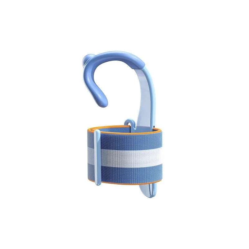 Anti-hook wrist brace pen control corrector for children's handwriting training in blue colour