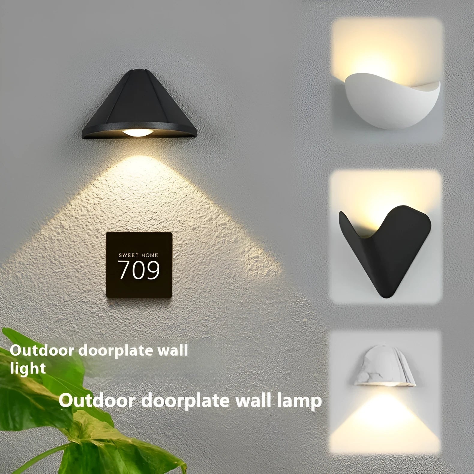 Black Bird's Nest design courtyard LED lamp with aluminium alloy shell, shown as a waterproof outdoor light.