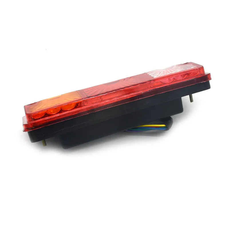 Black shell electric tricycle taillight with semi-closed design for 12V or 48-60V systems
