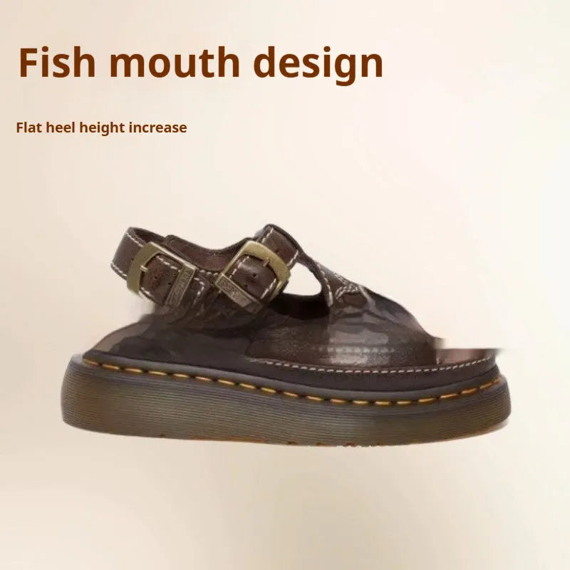 Men's black embroidered flower pattern beach sandals with PU upper and flat heel