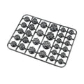 Set of 30 coloured ABS plastic screw caps for motorcycle engine bolt customisation