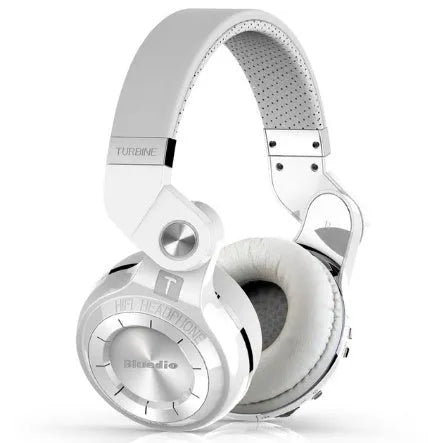 Bluedio T2 Plus on-ear wireless Bluetooth headphones in black, blue, red, or white colours