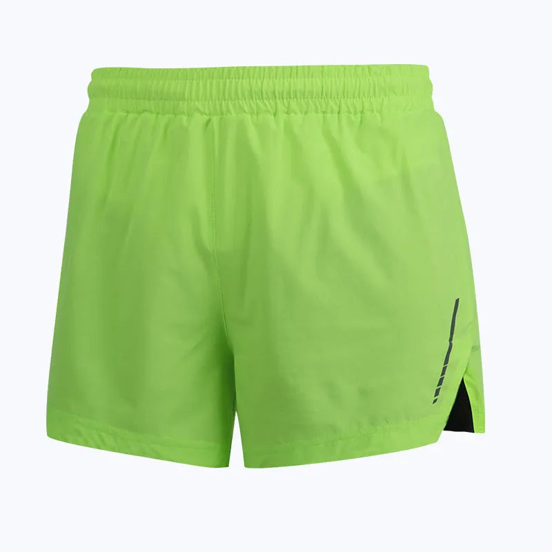 Men's straight-cut quick-dry running shorts in grey, available in multiple colours and sizes.