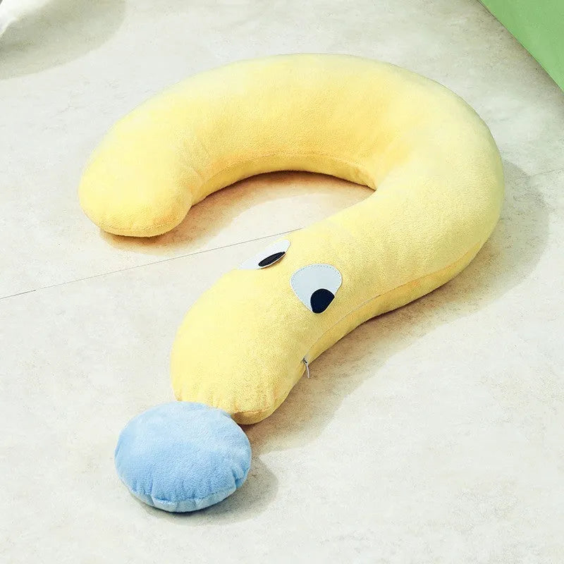 Blue or yellow rectangular pet pillow for cats and dogs on a white background