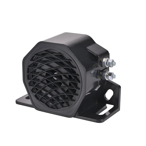 Black GQ-208A 12-80V reversing horn with 105dB output for vehicle safety