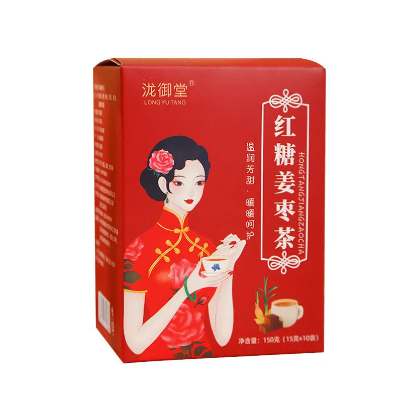 Yuantang ginger tea box with brown sugar red dates wolfberry herbal tea bags