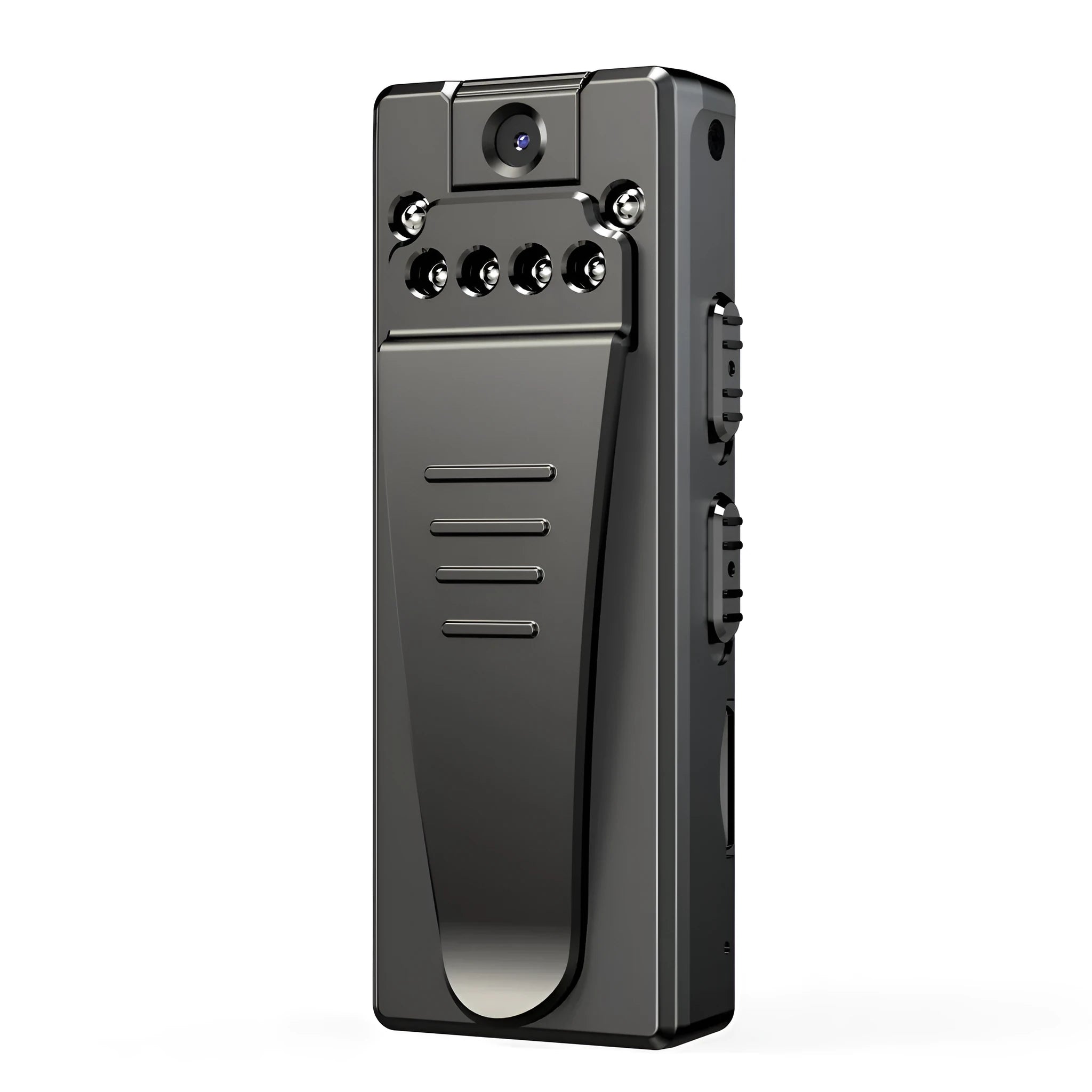 Black ABS plastic 1080p HD DV camera with night vision and 90-degree rotation