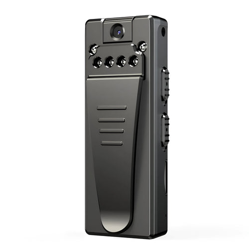 Black ABS plastic 1080p HD DV camera with night vision and 90-degree rotation
