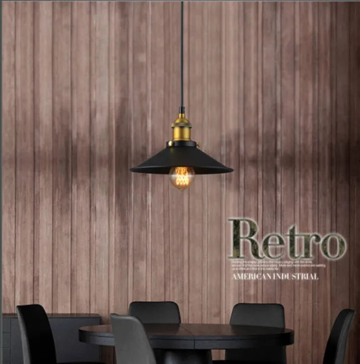 American countryside iron chandelier with iron lampshade, available in multiple sizes, for living room dining room