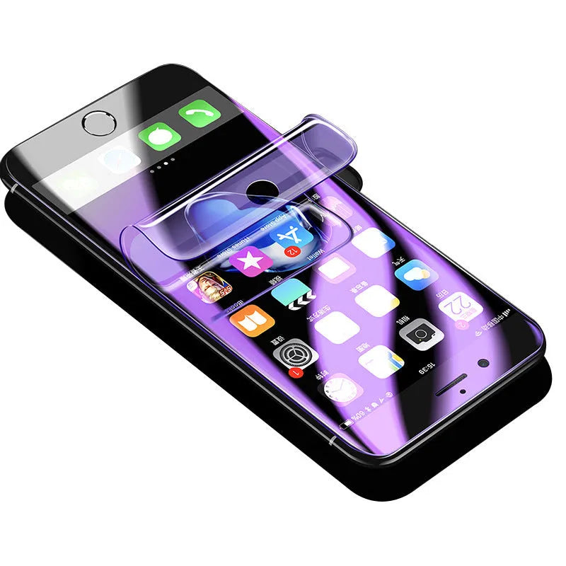 Purple light hydraulic film curved screen protector for Samsung Galaxy phones