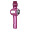 Yaerjia E108 mobile microphone karaoke system with integrated speaker in black, gold or pink colour options