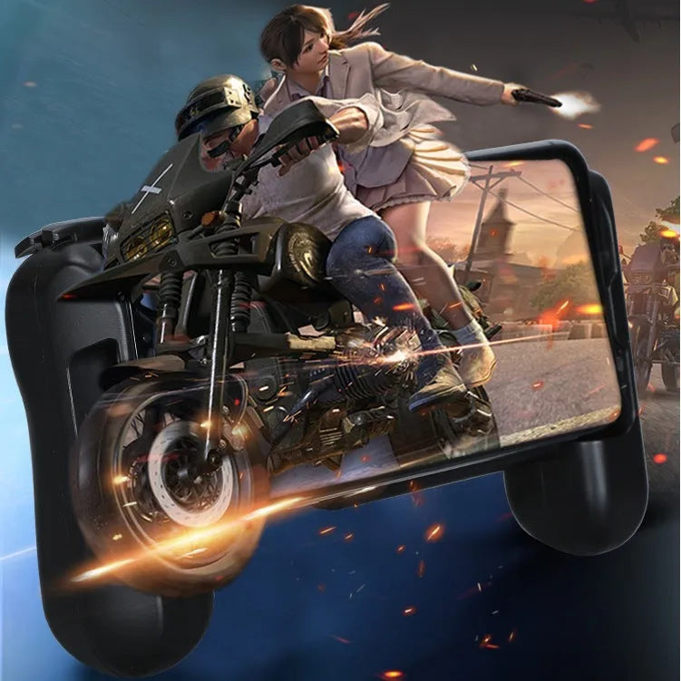Black cooling Bluetooth controller-P2 for iPhone mobile gaming with extended battery life