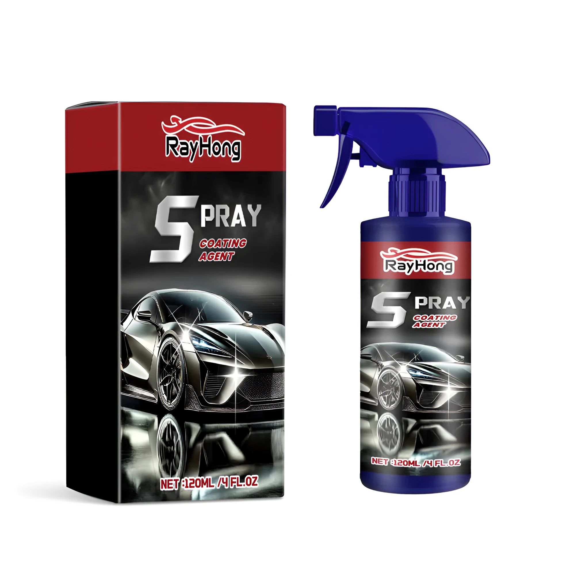 Auto refresh car polishing spray in 10.7cm packaging with silica formula