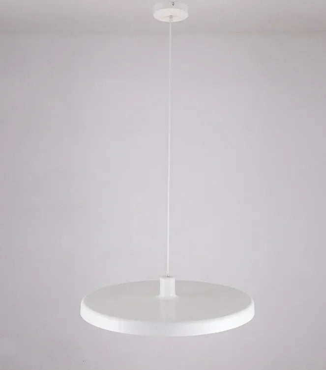 Aluminium alloy bar chandelier in black or white finish with 35cm, 50cm, or 60cm diameter options