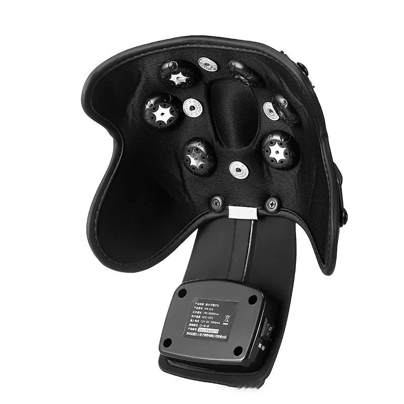 Infrared knee and shoulder massager with adjustable temperature control, knee pads, and shoulder pads.