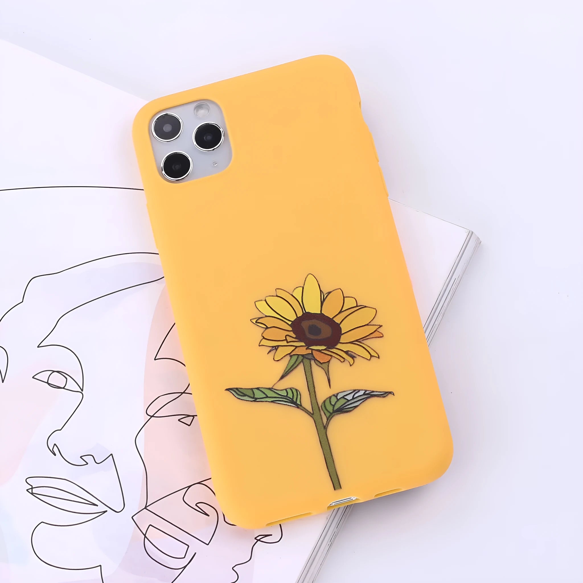 TPU mobile phone back cover case for Apple iPhone in one of 14 available colours.