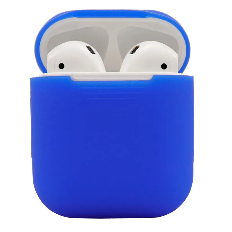Silicone protective cover for AirPods 2 wireless earbuds in multiple colour options