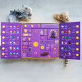 Crystal Halloween countdown gift box measuring 33.5cm wide with cardboard construction