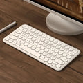 Wireless keyboard and mouse set with ultra-thin mute keys and optical mouse