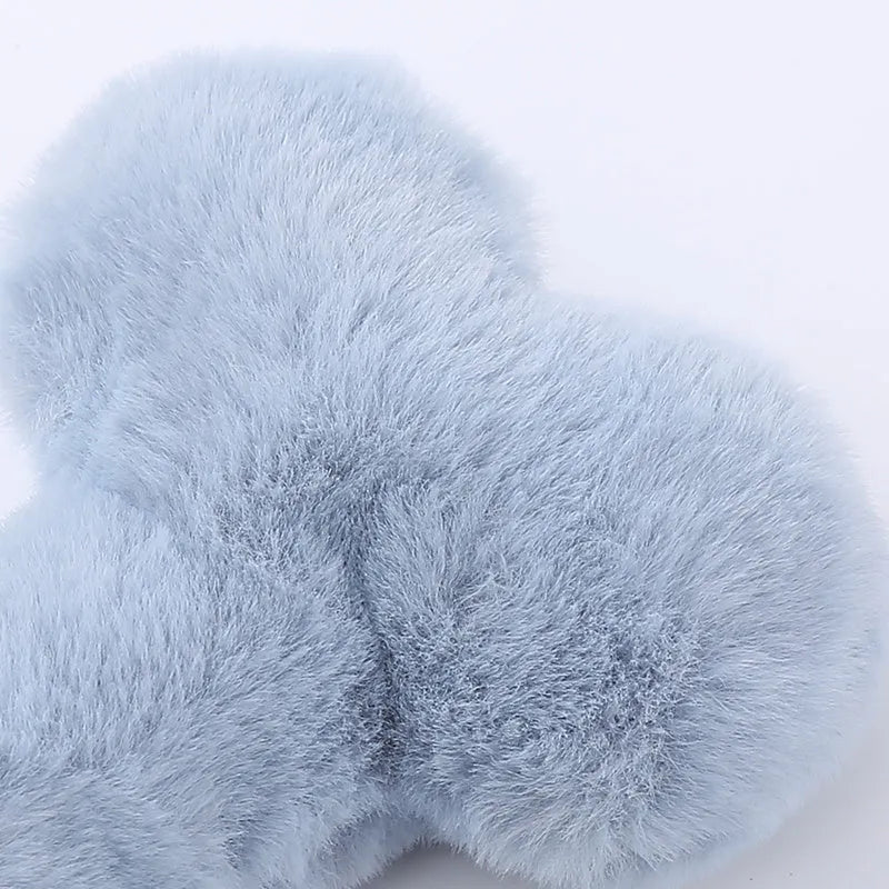Blue plush bone dog toy with BB sound device for bite-resistant interactive play
