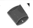 Silver aluminium alloy desktop tablet stand with adjustable white mount holding a tablet