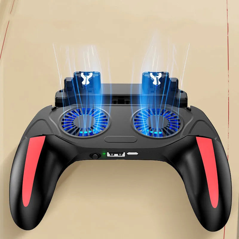 H10 mobile game controller with touch screen for smartphones 4.7-6.5 inches with heat dissipation