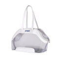 MOORPET leather cat carry bag in Milan White colour with 25L capacity