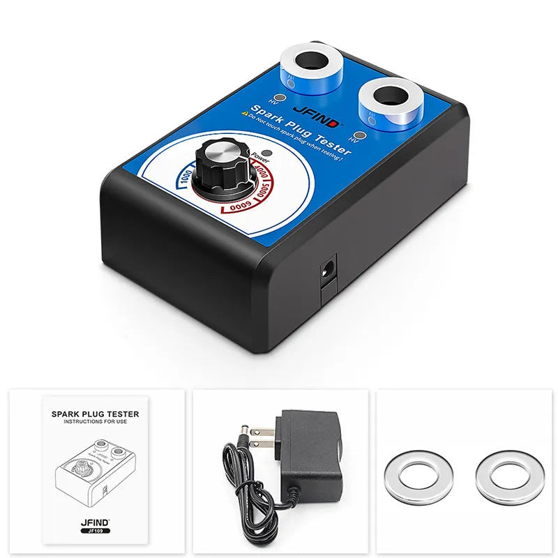 Car double hole plug ignition system detector for spark plug testing with American and European standard compatibility