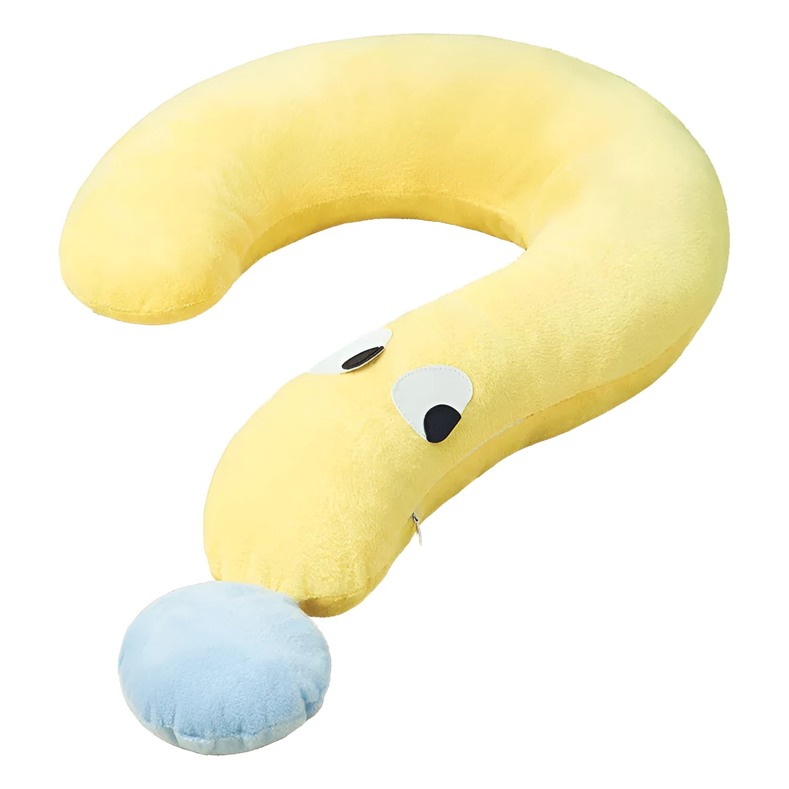 Blue or yellow rectangular pet pillow for cats and dogs on a white background