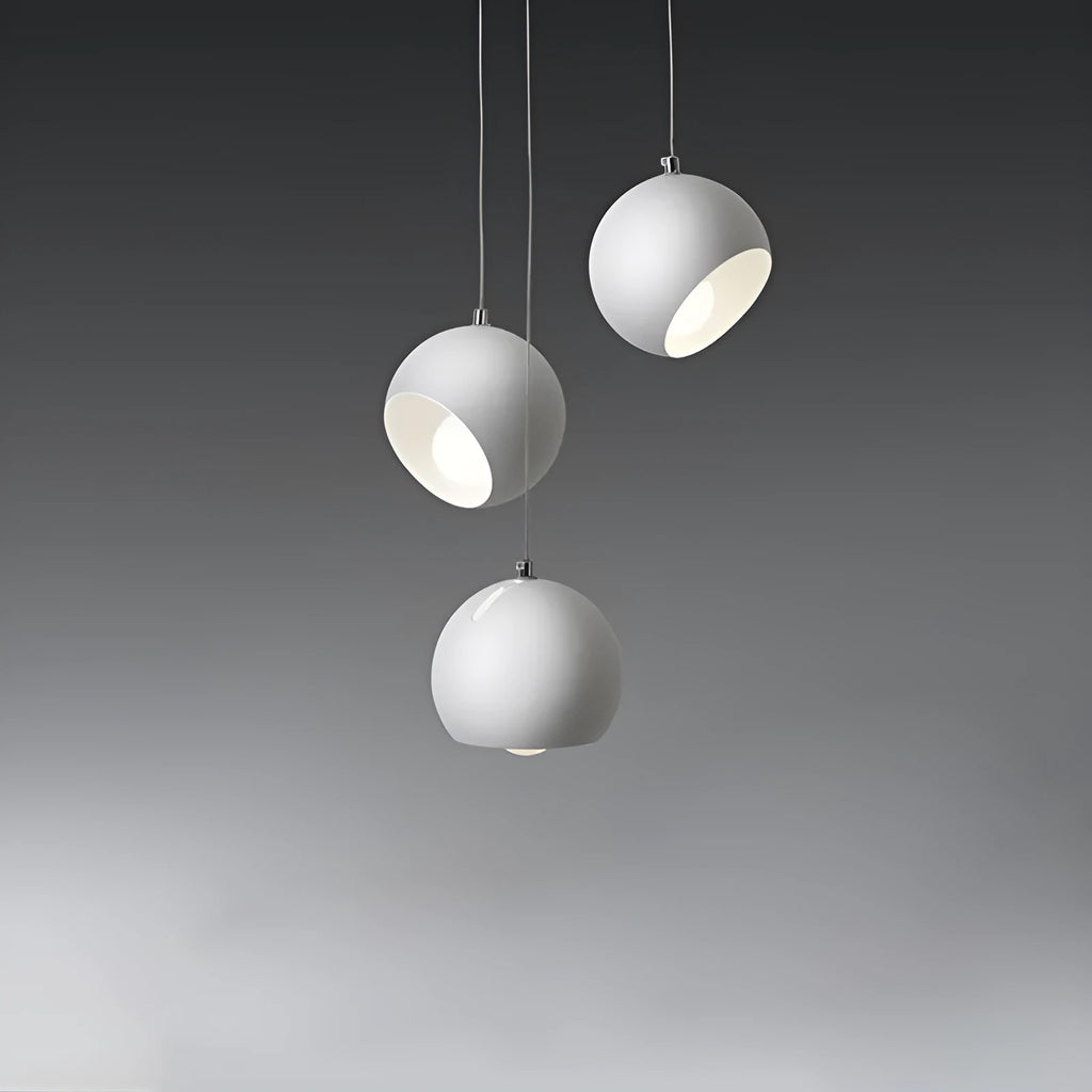Ball chandelier table lamp in post-modern design with configurable head count and colour options