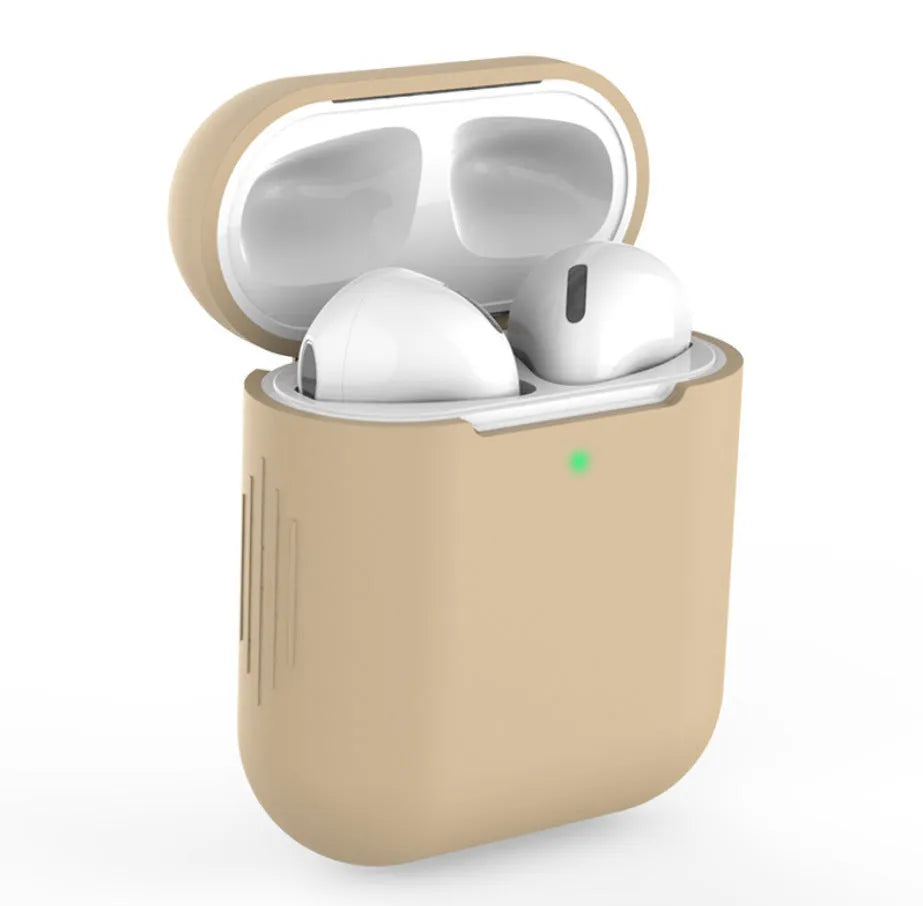 Silicone protective cover for AirPods 2 wireless earbuds in multiple colour options