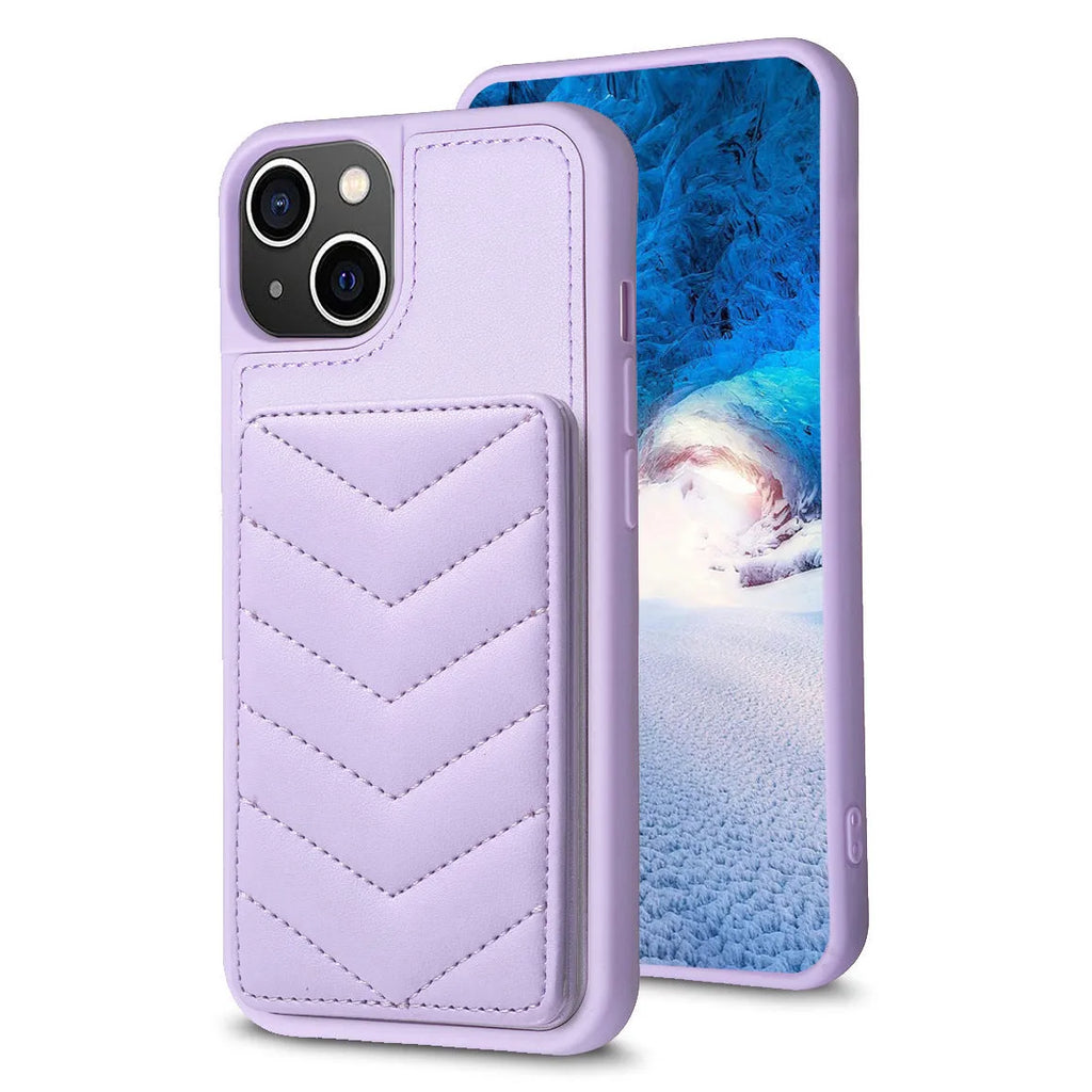 Flip PU phone case with crossbody strap for iPhone 11-15 series in black colour