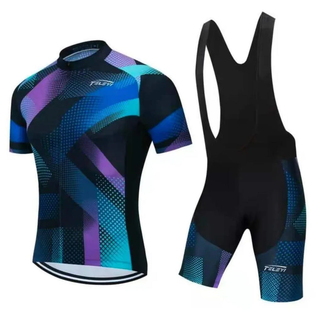 Cycling jersey and pants set for summer riding in a choice of eight colours.
