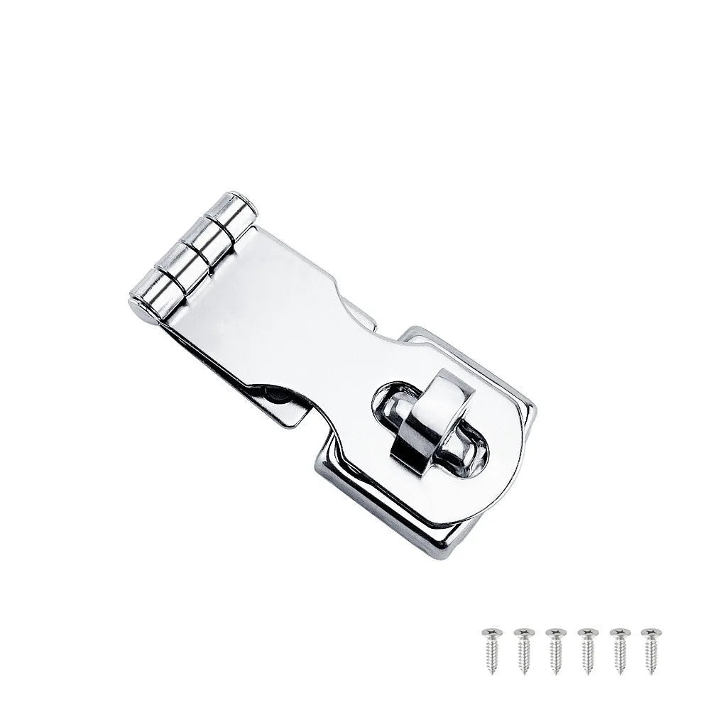 Silver marine grade 304 stainless steel lock hasp bolt latch for cabinets and doors