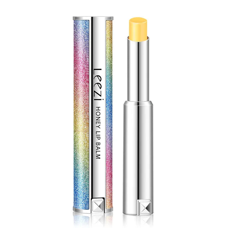 Rainbow Star colour changing lipstick in starry sky honey shade with silky smooth texture