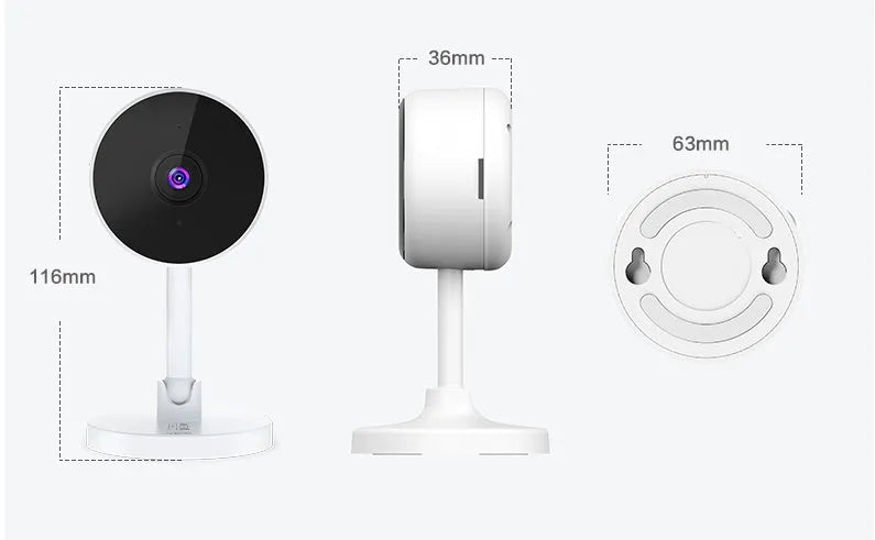 White gun-style FLASH FISH SKX10 WiFi home security camera for network alarm systems