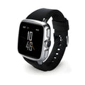 Z01smart watch with black strap and 1.54inch screen showing time display.