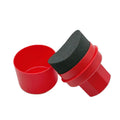 Tyre polishing sponge brush with protective lid for car tyre maintenance