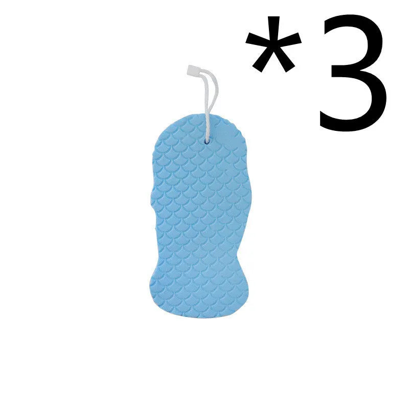 3D fish scale pattern bath sponge ball in super-soft sponge material for gentle body exfoliation