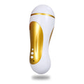 White electric silicone male masturbator hands free with real voice USB rechargeable waterproof 255mm