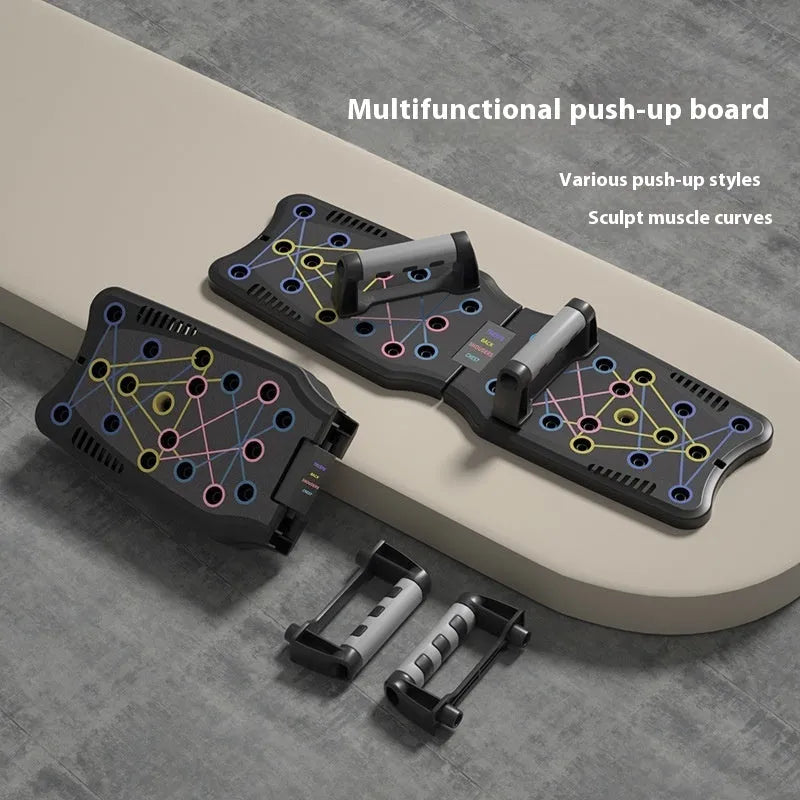 ABS push up support plates for chest shoulder and back workouts on a flat surface