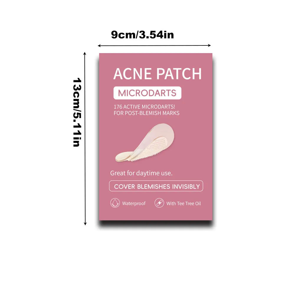 Box containing 9 acne patches for desalting pimples and closed comedones